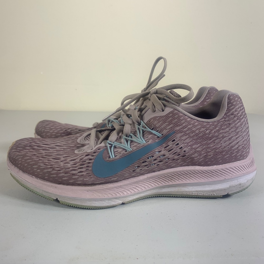 Nike Zoom Winflo 5‎ Women's Running Shoes Size 8.5 Gray Teal Athletic Sneakers